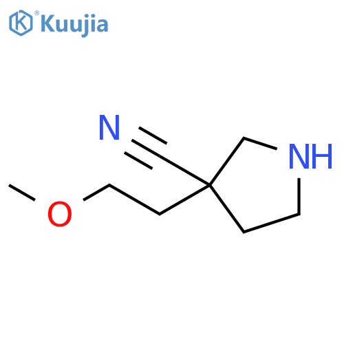 3-Pyrrolidinecarbonitrile, 3-(2-methoxyethyl)- structure