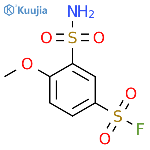 4-Methoxy-3-sulfamoylbenzene-1-sulfonyl fluoride structure