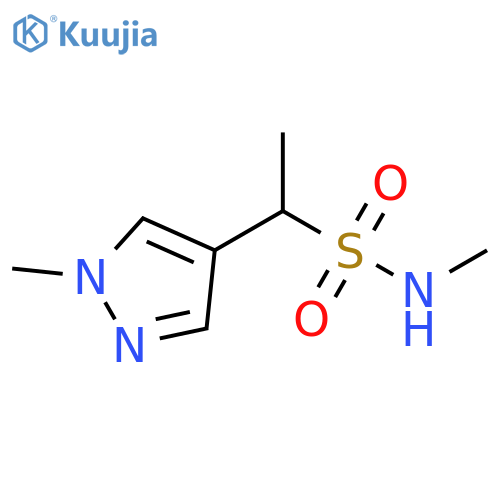 1H-Pyrazole-4-methanesulfonamide, N,α,1-trimethyl- structure