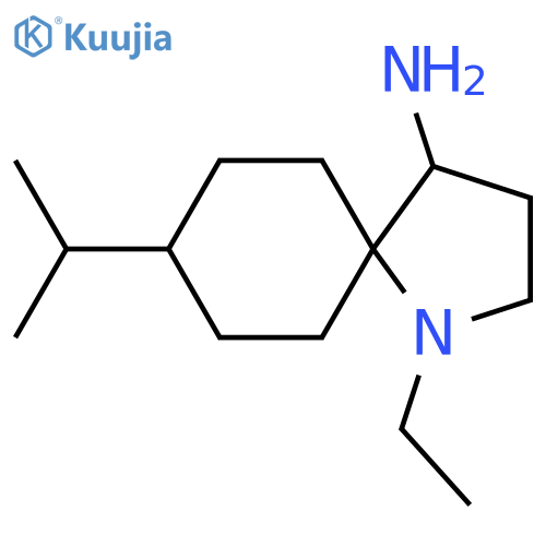 1-Ethyl-8-(propan-2-yl)-1-azaspiro[4.5]decan-4-amine structure