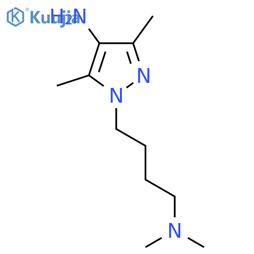 1-4-(dimethylamino)butyl-3,5-dimethyl-1H-pyrazol-4-amine structure