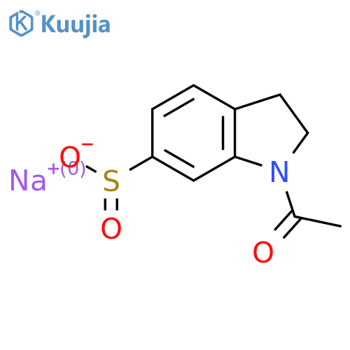 sodium 1-acetyl-2,3-dihydro-1H-indole-6-sulfinate structure