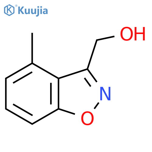 1,2-Benzisoxazole-3-methanol, 4-methyl- structure