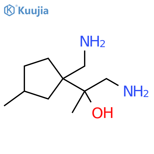 Cyclopentanemethanol, α,1-bis(aminomethyl)-α,3-dimethyl- structure