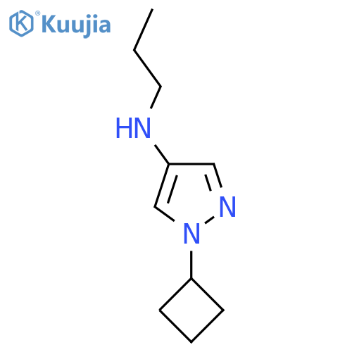 1-cyclobutyl-N-propyl-1H-pyrazol-4-amine structure