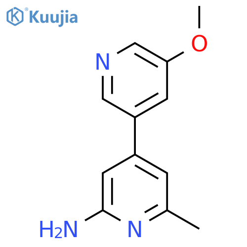 4-(5-Methoxypyridin-3-yl)-6-methylpyridin-2-amine structure