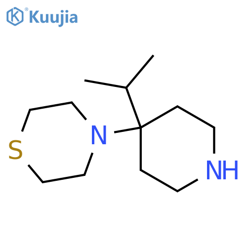 4-[4-(Propan-2-yl)piperidin-4-yl]thiomorpholine structure