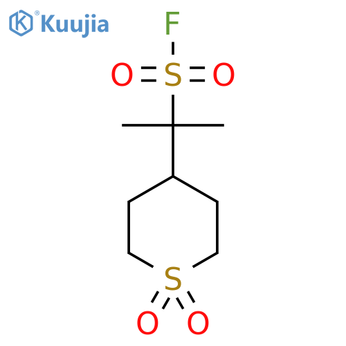 2-(1,1-dioxo-1lambda6-thian-4-yl)propane-2-sulfonyl fluoride structure
