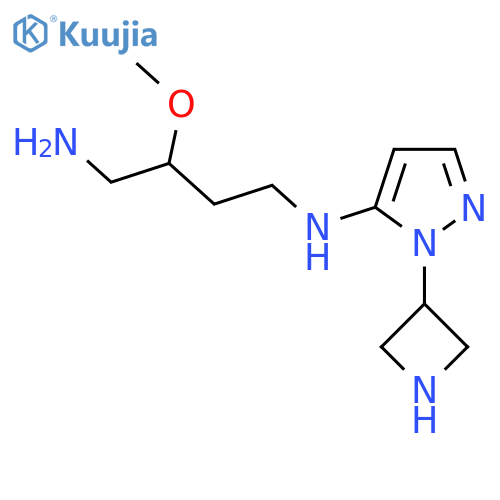 N4-1-(azetidin-3-yl)-1H-pyrazol-5-yl-2-methoxybutane-1,4-diamine structure
