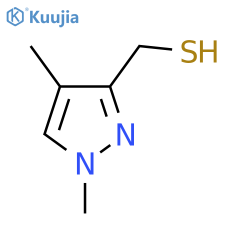 (1,4-dimethyl-1H-pyrazol-3-yl)methanethiol structure