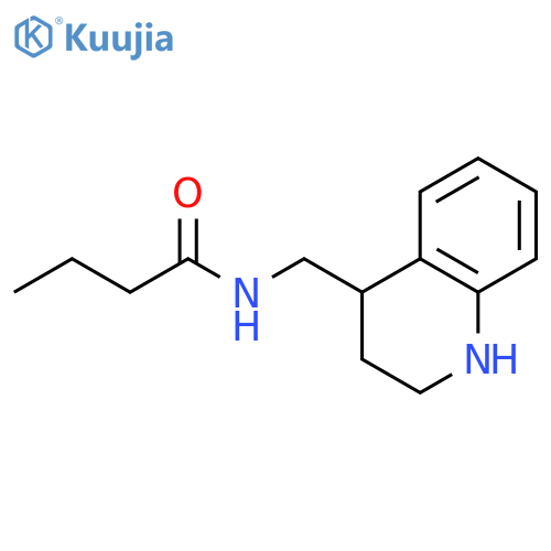 Butanamide, N-[(1,2,3,4-tetrahydro-4-quinolinyl)methyl]- structure