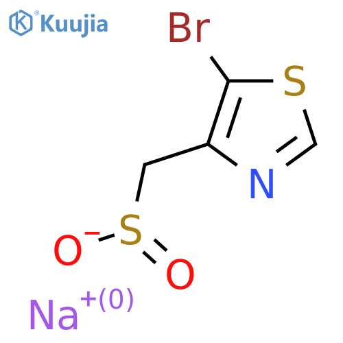 Sodium (5-bromo-1,3-thiazol-4-yl)methanesulfinate structure