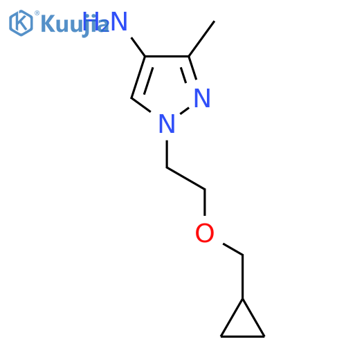 1-2-(cyclopropylmethoxy)ethyl-3-methyl-1H-pyrazol-4-amine structure