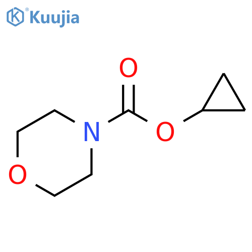4-Morpholinecarboxylic acid, cyclopropyl ester structure