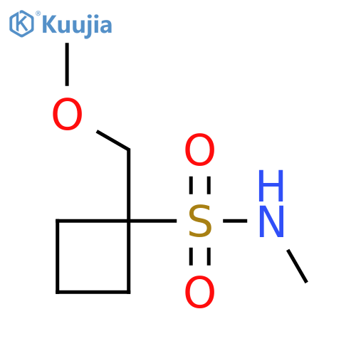 1-(methoxymethyl)-N-methylcyclobutane-1-sulfonamide structure