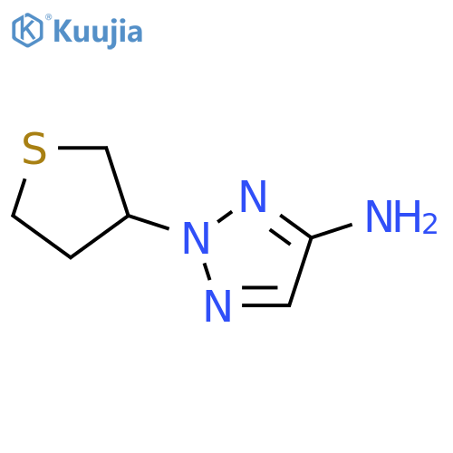 2H-1,2,3-Triazol-4-amine, 2-(tetrahydro-3-thienyl)- structure