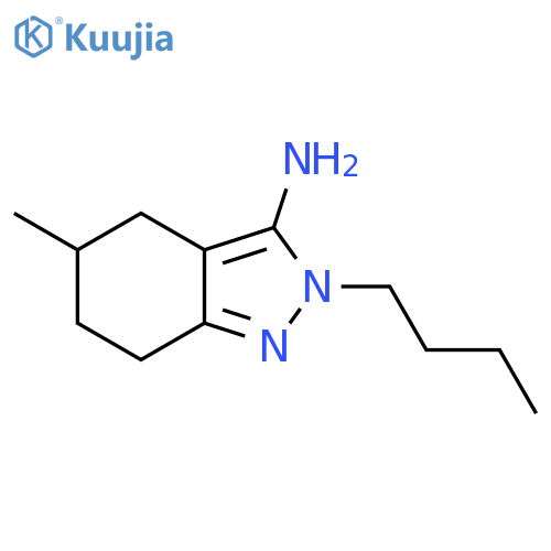 2-butyl-5-methyl-4,5,6,7-tetrahydro-2H-indazol-3-amine structure