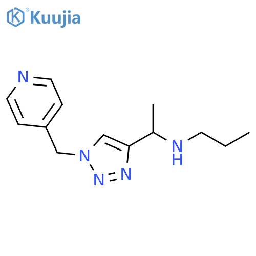 1H-1,2,3-Triazole-4-methanamine, α-methyl-N-propyl-1-(4-pyridinylmethyl)- structure