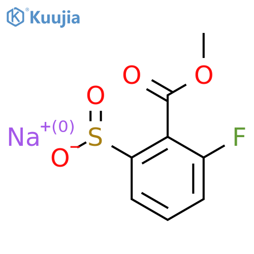 Sodium 3-fluoro-2-(methoxycarbonyl)benzene-1-sulfinate structure