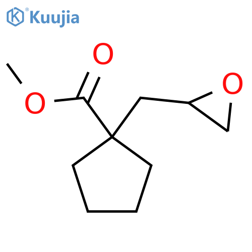 Methyl 1-[(oxiran-2-yl)methyl]cyclopentane-1-carboxylate structure