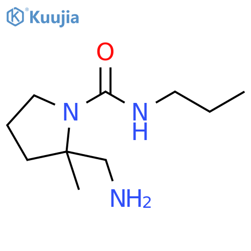1-Pyrrolidinecarboxamide, 2-(aminomethyl)-2-methyl-N-propyl- structure