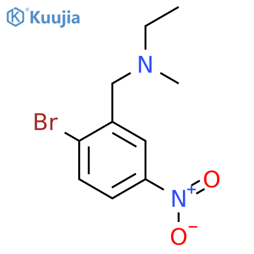[(2-Bromo-5-nitrophenyl)methyl](ethyl)methylamine structure