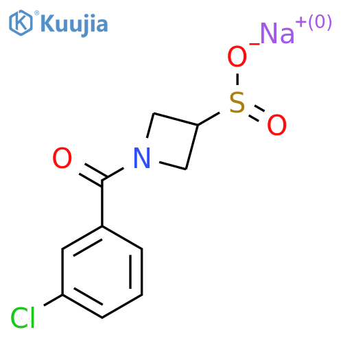 Sodium 1-(3-chlorobenzoyl)azetidine-3-sulfinate structure
