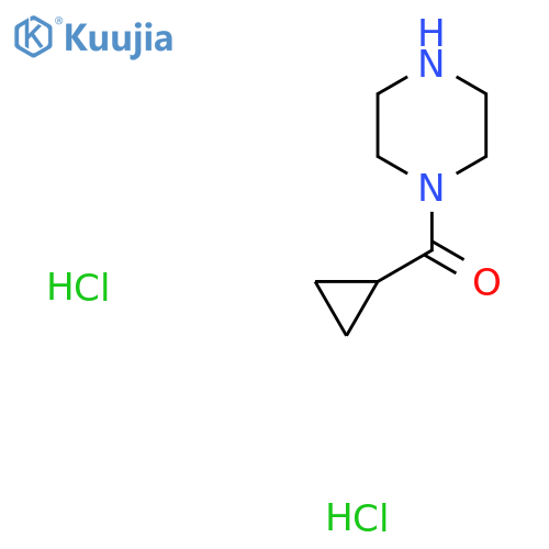 1-Cyclopropanecarbonylpiperazine dihydrochloride structure