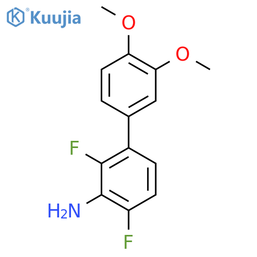 3-(3,4-Dimethoxyphenyl)-2,6-difluoroaniline structure