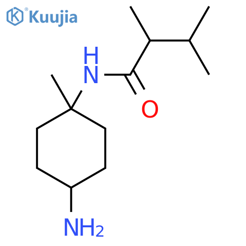 N-(4-amino-1-methylcyclohexyl)-2,3-dimethylbutanamide structure
