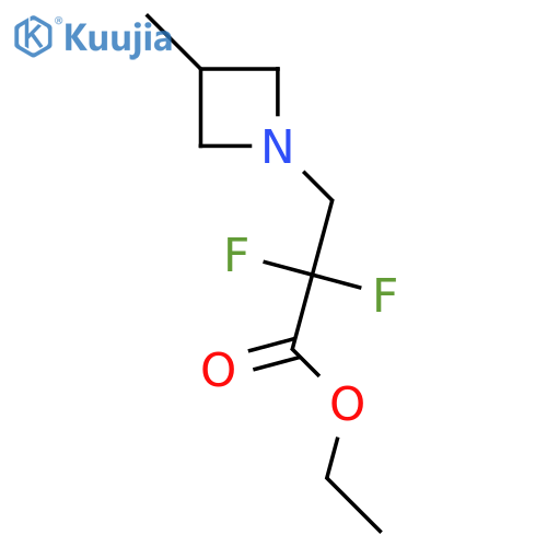 Ethyl 2,2-difluoro-3-(3-methylazetidin-1-yl)propanoate structure