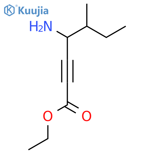 Ethyl 4-amino-5-methylhept-2-ynoate structure