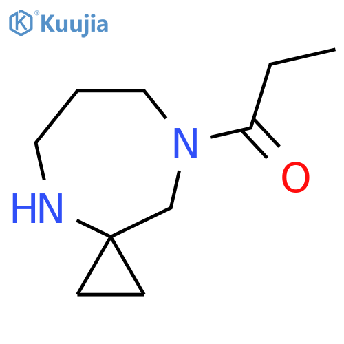 1-{4,8-diazaspiro2.6nonan-8-yl}propan-1-one structure
