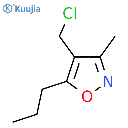 4-(Chloromethyl)-3-methyl-5-propyl-1,2-oxazole structure