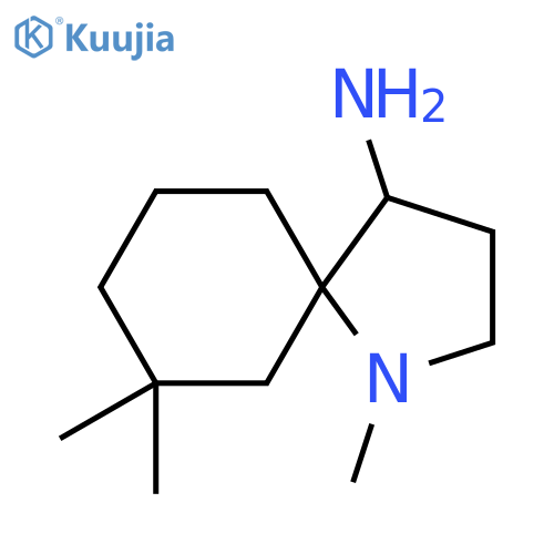 1,7,7-Trimethyl-1-azaspiro[4.5]decan-4-amine structure