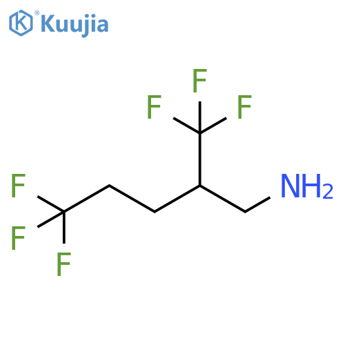 1-Pentanamine, 5,5,5-trifluoro-2-(trifluoromethyl)- structure