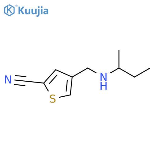 2-Thiophenecarbonitrile, 4-[[(1-methylpropyl)amino]methyl]- structure