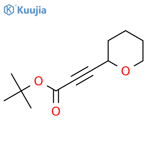 Tert-butyl 3-(oxan-2-yl)prop-2-ynoate structure
