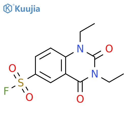 1,3-Diethyl-2,4-dioxo-1,2,3,4-tetrahydroquinazoline-6-sulfonyl fluoride structure