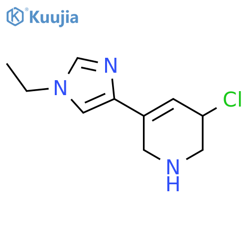 3-chloro-5-(1-ethyl-1H-imidazol-4-yl)-1,2,3,6-tetrahydropyridine structure