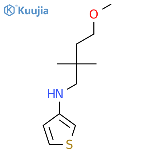 N-(4-methoxy-2,2-dimethylbutyl)thiophen-3-amine structure