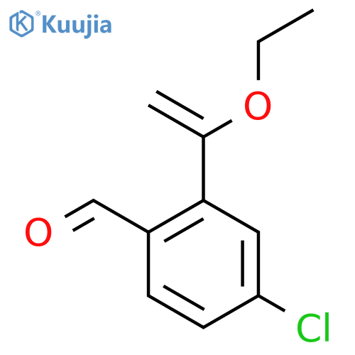 4-Chloro-2-(1-ethoxyethenyl)benzaldehyde structure
