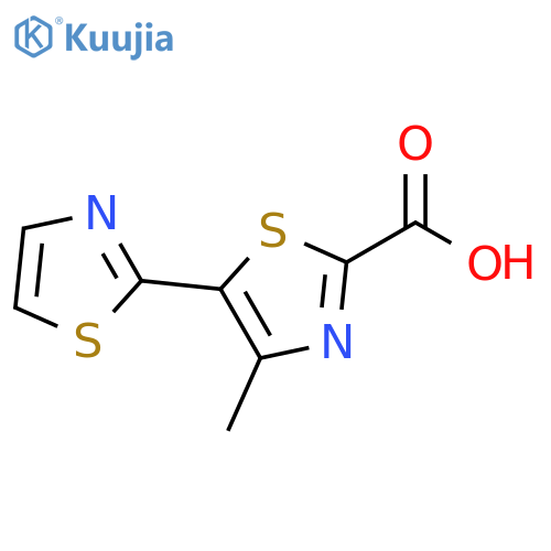 [2,5'-Bithiazole]-2'-carboxylic acid, 4'-methyl- structure