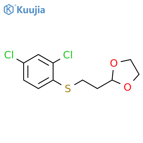 1,3-Dioxolane, 2-[2-[(2,4-dichlorophenyl)thio]ethyl]- structure