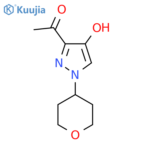 1-[4-hydroxy-1-(oxan-4-yl)-1H-pyrazol-3-yl]ethan-1-one structure