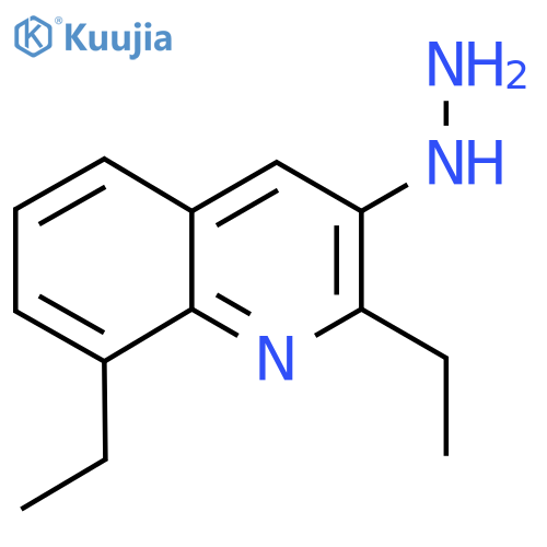 2,8-Diethyl-3-hydrazinylquinoline structure