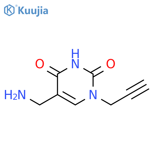 2,4(1H,3H)-Pyrimidinedione, 5-(aminomethyl)-1-(2-propyn-1-yl)- structure