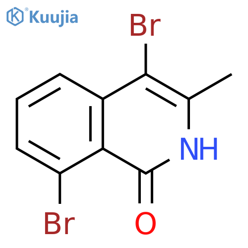 1(2H)-Isoquinolinone, 4,8-dibromo-3-methyl- structure