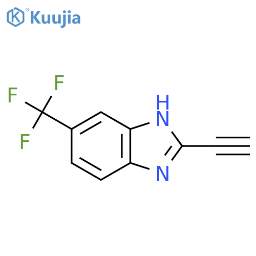 2-ethynyl-6-(trifluoromethyl)-1H-1,3-benzodiazole structure