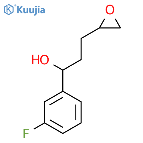 1-(3-Fluorophenyl)-3-(oxiran-2-yl)propan-1-ol structure